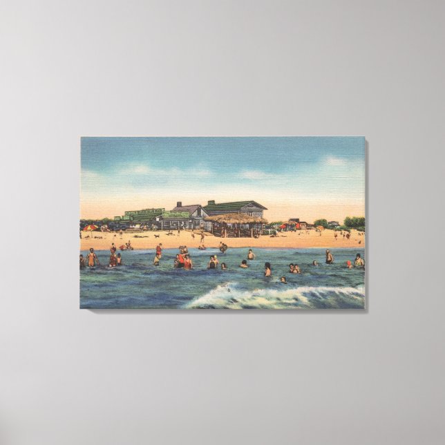 S:t Petersburg, FL - View of Treasure Island Canvastryck (Framsida)