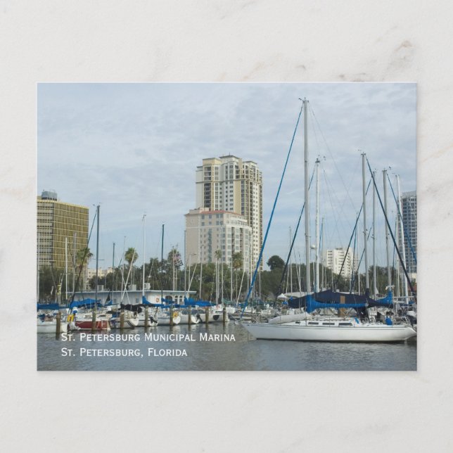 S:t Petersburg Marina Postcard Vykort (Framsida)