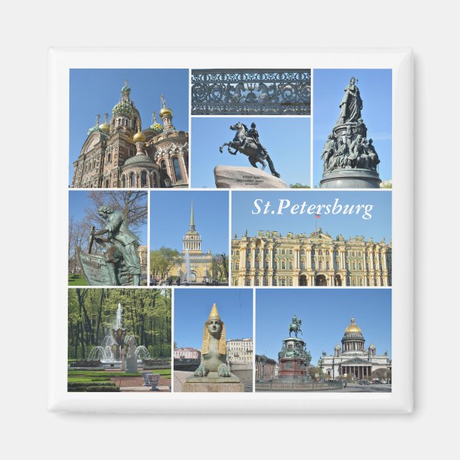 S:t Petersburg, Ryssland Magnet (Framsidan)