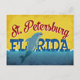 S:t Petersburgs vykort FL Dolphin Retro Vintage