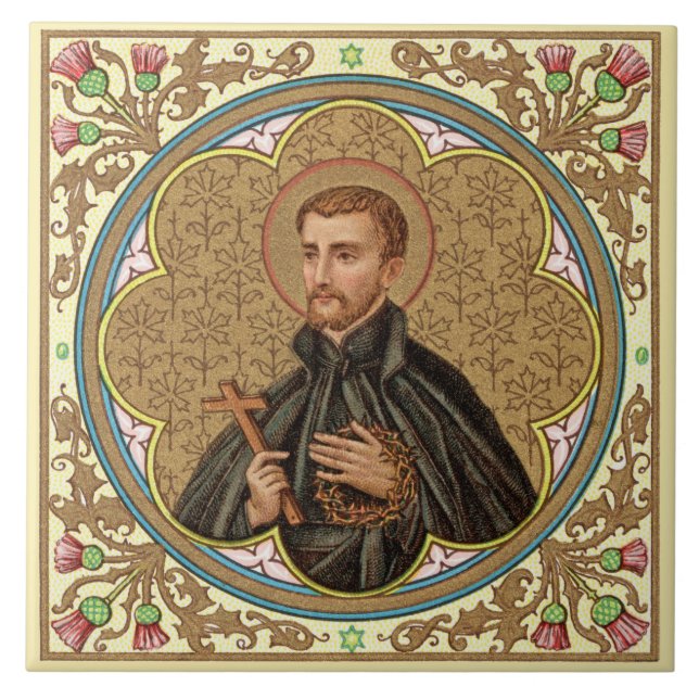S:t Petrus Claver (BK 058) Kakelplatta (Framsidan)