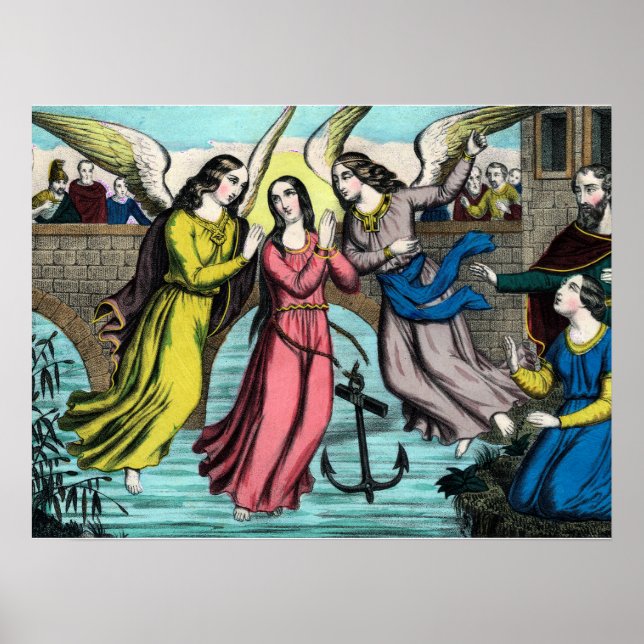 S:t Philomena räddas från drunkning Poster (Framsidan)