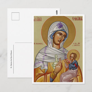 S:t Salome Myrrh-Bäraren Ortodox Ikon Vykort