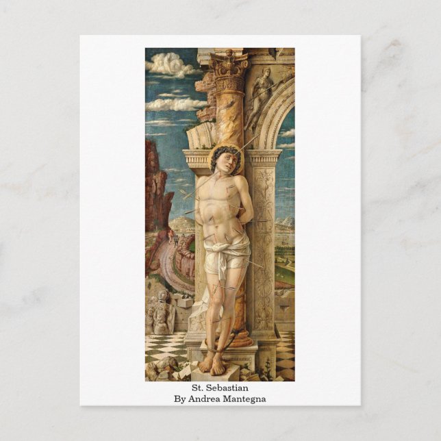 S:t Sebastian Av Andrea Mantegna Vykort (Framsida)