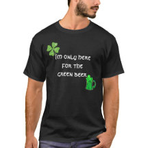 S:t-shirt på dagen med Shamrock Grönt Beer