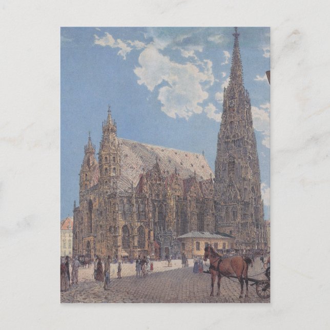 S:t Stephen:s katedral i Wien av Rudolf Vykort (Framsida)