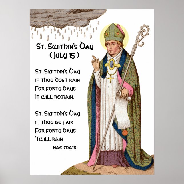 S:t Swithun av Winchester Poster (Framsidan)
