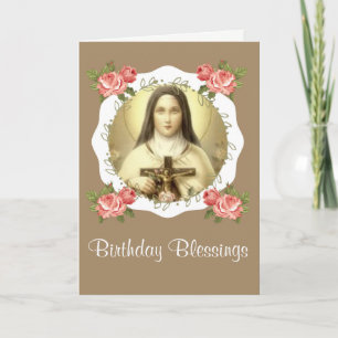 S:t Therese av Jesusbarnet Lilla Blomman Kort