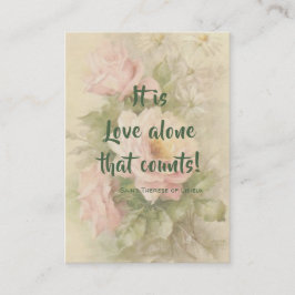 S:t Therese av Lisieux Citat Rosor Heligt Kort