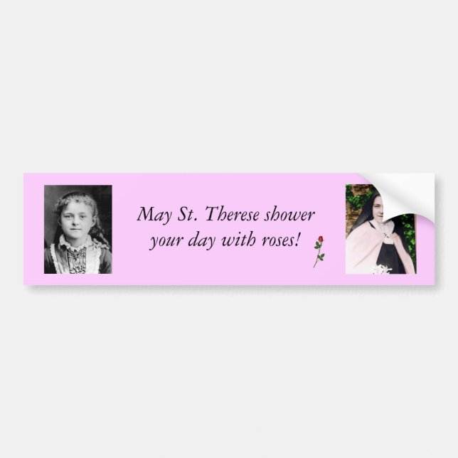 S:t Therese de Lisieux Bildekal (Framsidan)