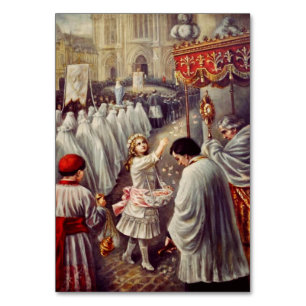 S:t Therese kastar rosor Corpus Domini Finkonst Bordsnummer