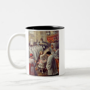 S:t Therese strör rosor Corpus Domini Fine Art Två-Tonad Mugg