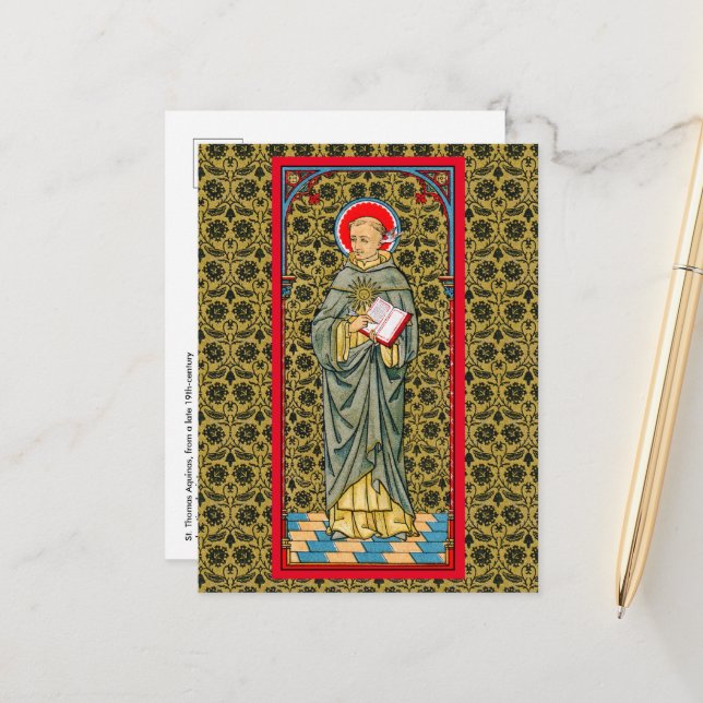 S:t Thomas Aquinas (VVP 003) vykort (Fram/Back In Situ)