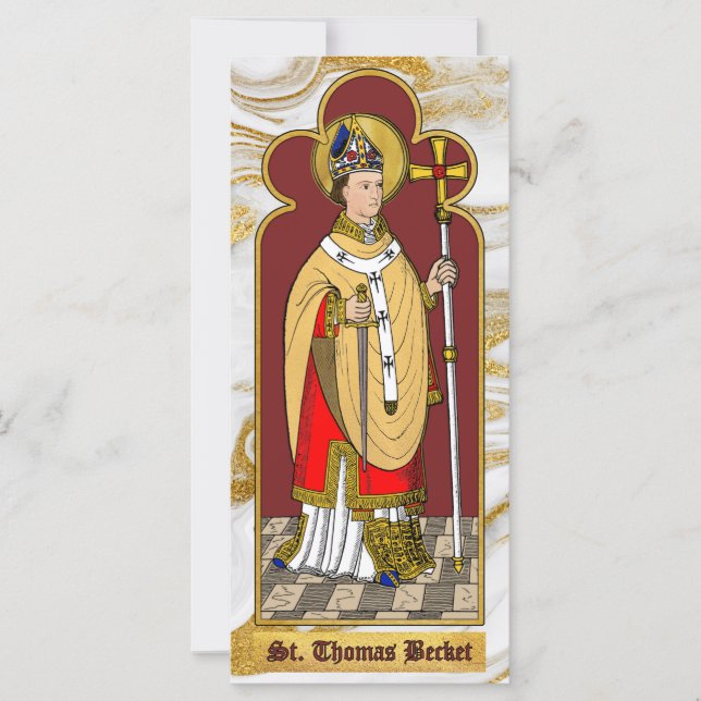 S:t Thomas Becket med svärd (M 033; Koloriserad) (Framsida)