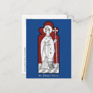 S:t Thomas Becket med svärd (M 033) vykort