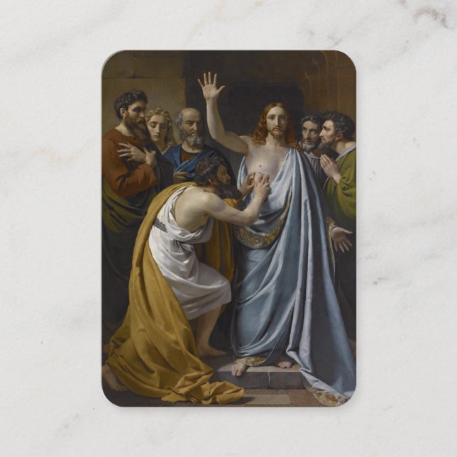 S:t Thomas den katolska Prayer-Religiösan i Apostl Placeringskort (Framsida)