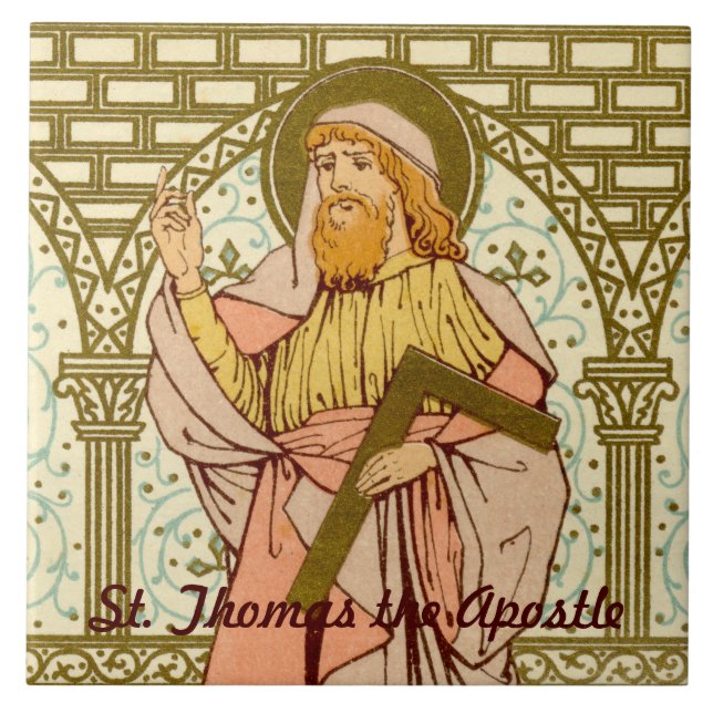 S:t Tomas aposteln (RLS 18) Kakelplatta (Framsidan)