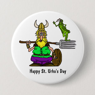 S:t Urho Buttons med fredsgräshoppor Knapp