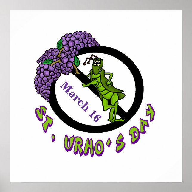 S:t Urhos dag Poster Grashopper Ban (Framsidan)