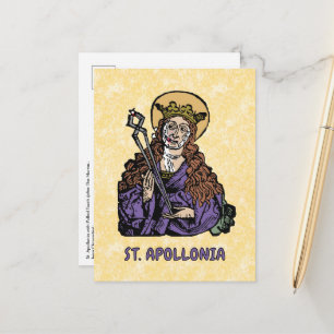 S:ta Apollonia med drakad tand (Nürnberg) Vykort