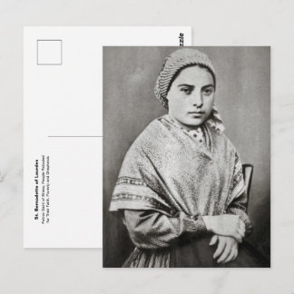 S:ta Bernadette av Lourdes Katolska skyddshelgon f Vykort