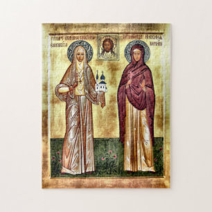 S:ta Elisabet den nya martyren Ortodox ikon Pussel
