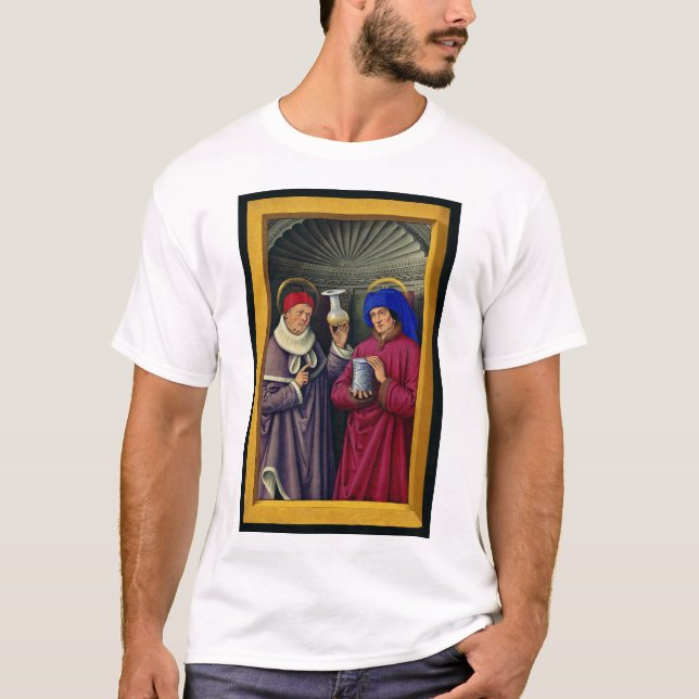 S:ta Kosmas och Damian Beskyddare av hälso- och sj T Shirt (Framsida)