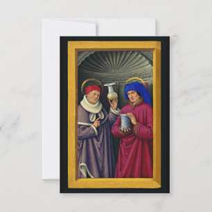 S:ta Kosmas och Damian Beskyddare av hälso- och sj Tack Kort
