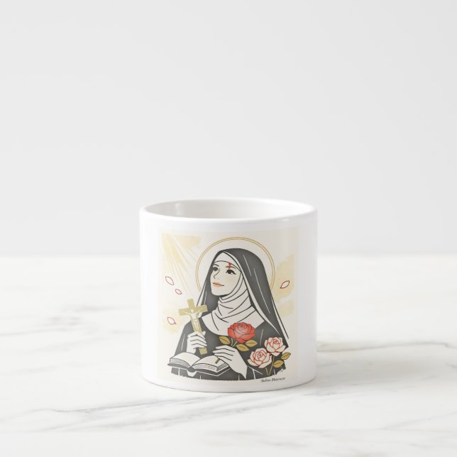 S:ta Rita från Cascia Espressomugg (Framsidan)