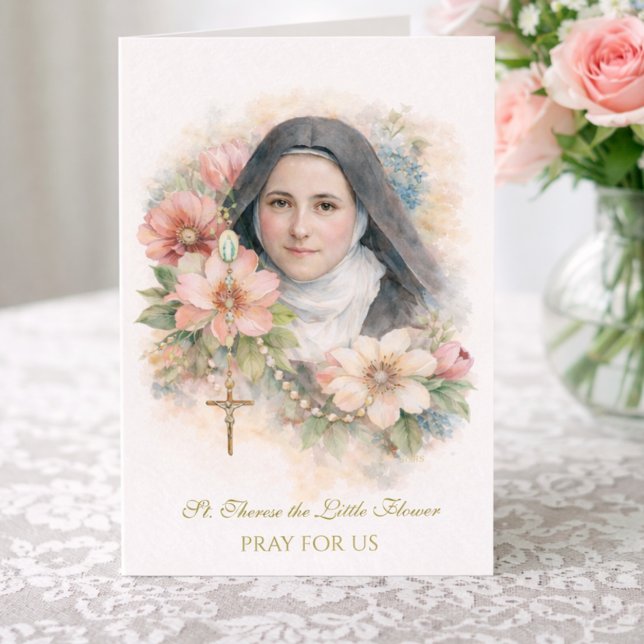 S:ta Thérèse Heliga Rosenkrans "Allting är nåd" Kort (Skapare uppladdad)