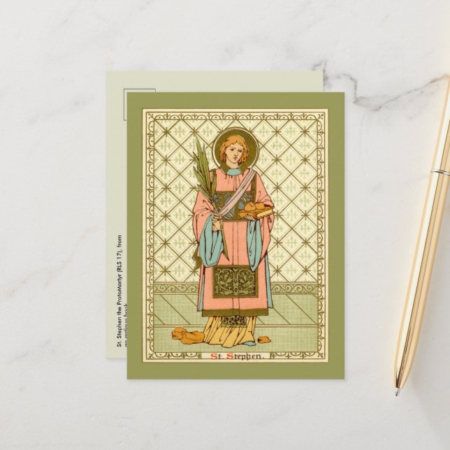S:te Stefan den förstmartyr (RLS 17) Vykort (Fram/Back In Situ)