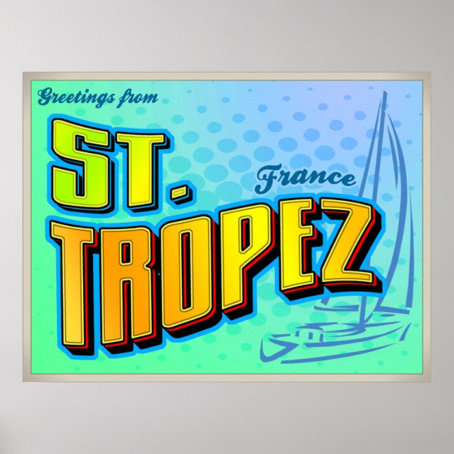 S. TROPEZ POSTER (Framsidan)