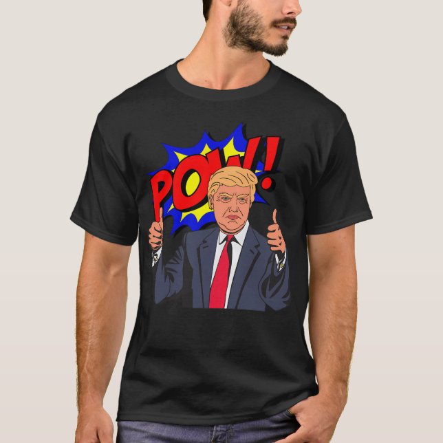 s Trump-Tecknad T Shirt (Framsida)
