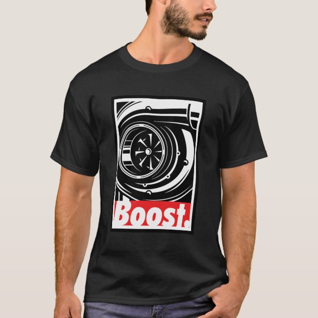 S Turbo Boost för Tävla och drivenhet T Shirt (Framsida)