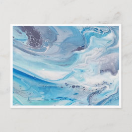 S Vykort 4,25" x 5,6" - blått streck