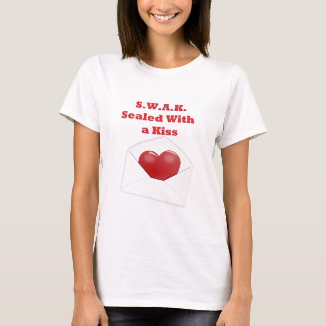 S.W.A.K.  Förseglat med en kyss Tee Shirt (Framsida)
