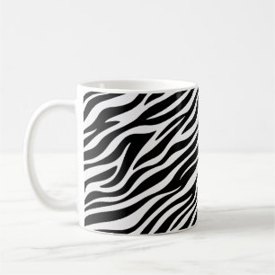 S Zebraränder Sömlöst Mönster Djurtryck-60492 Kaffemugg