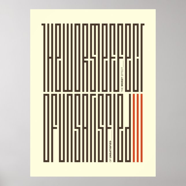 SA.0294 - Den värsta effekten av missnöjt Poster (Framsidan)