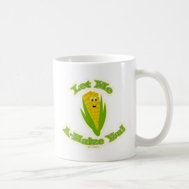 Så A-Maize-ing Maj Cute Tecknade figurer Kaffemugg (Höger)