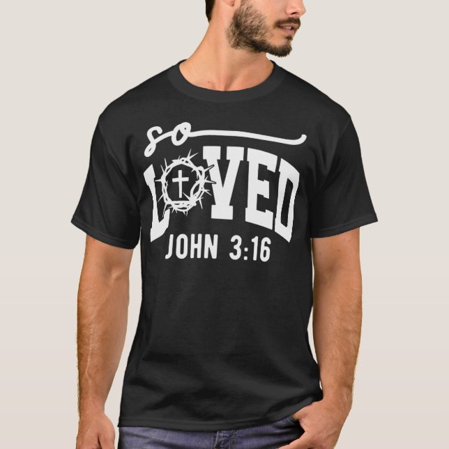 Så älskad gud från Jesus kristna gudkyrka Kärlek T Shirt (Framsida)