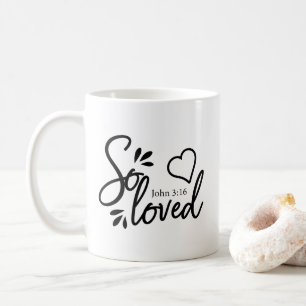 Så älskad mugg för John 3:16kaffe