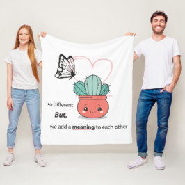 Så annorlunda, Perfekt tillsammans - Cute Kärlek p Fleecefilt