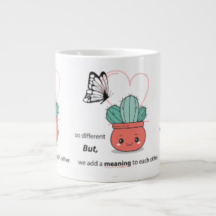 Så annorlunda, Perfekt tillsammans - Cute Kärlek p Jumbo Mugg