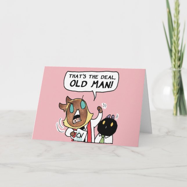 Så är det, gamle man! helgkort (Framsida)