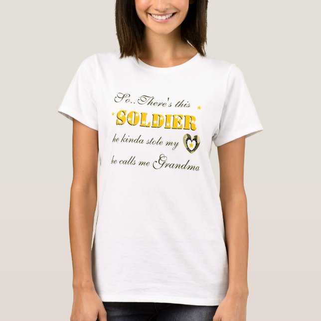 SÅ. ÄR .THERE DENNA SOLDATT-TRÖJA TEE SHIRT (Framsida)