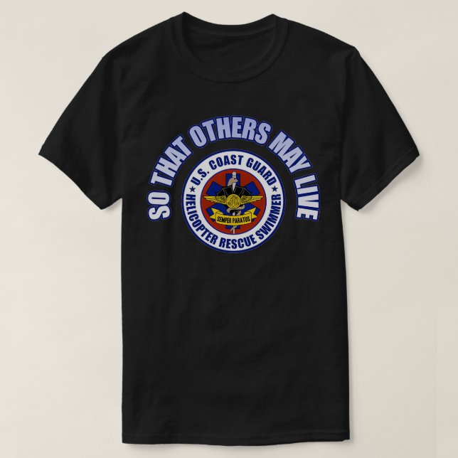 Så att andra kan leva Rädding Swimmer T Shirt (Design framsida)