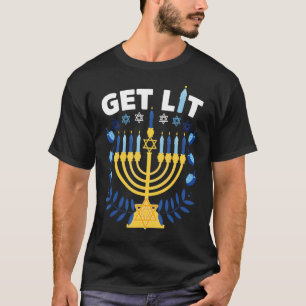 så att du kan få upplysta menorah ful hanukkah cha t shirt