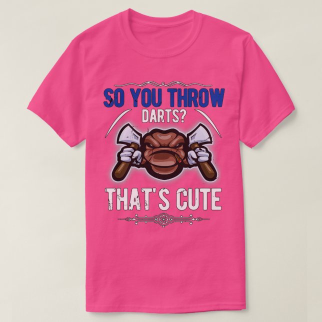 Så att du kastar mördare1 t shirt (Design framsida)