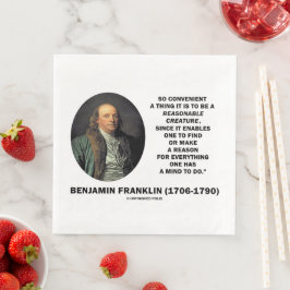 Så bekvämt att vara förnuftigt väsen Franklin Pappersservett