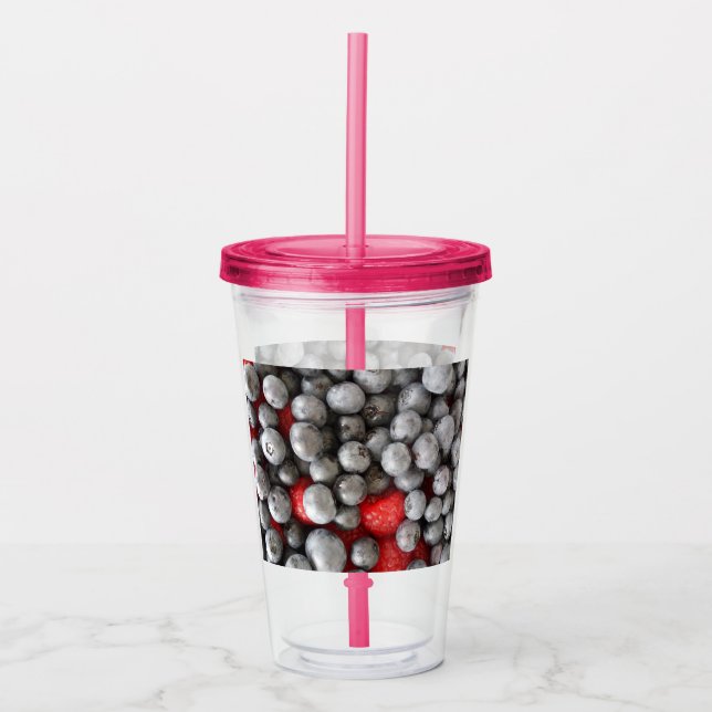 Så Berry Loely - Acrylic Sipper Tumbler Take Away Mugg (Framsida)
